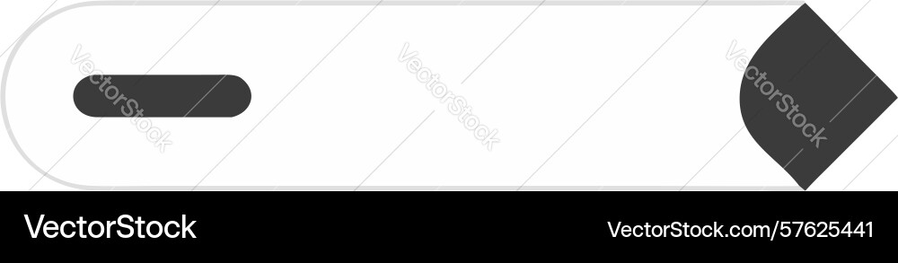 Horizontale Schieberegler ui Element mit Pfeil Design vektorbild