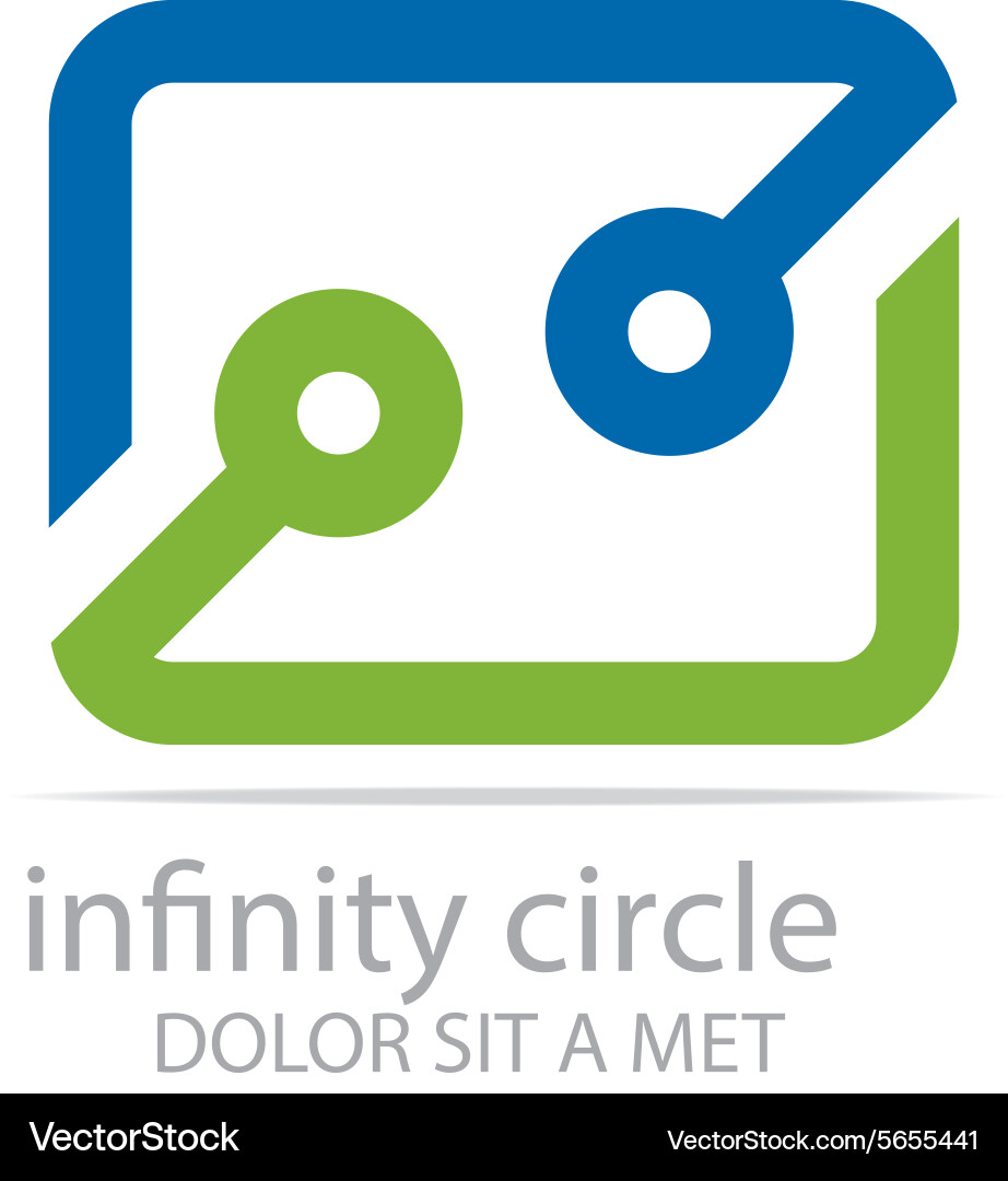 Infinity Circle Connection Vector Image