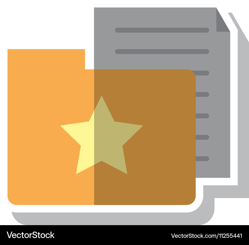 Isolated document and file design Vector Image