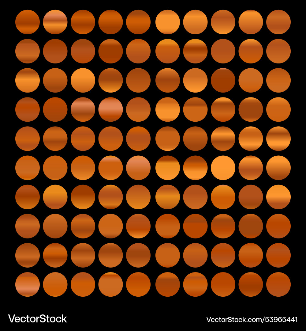 Metallic gradient collection with shiny rainbow Vector Image