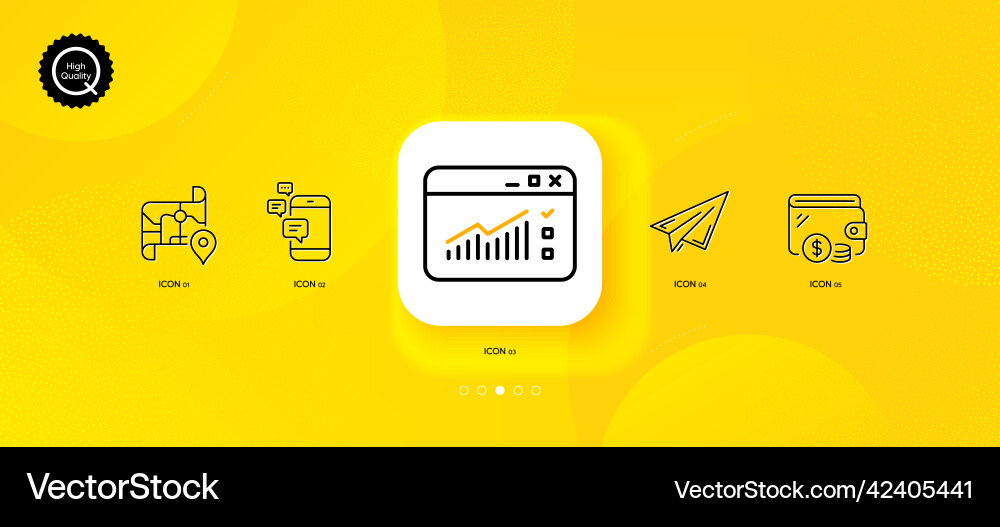 Paper plane web traffic and communication minimal Vector Image