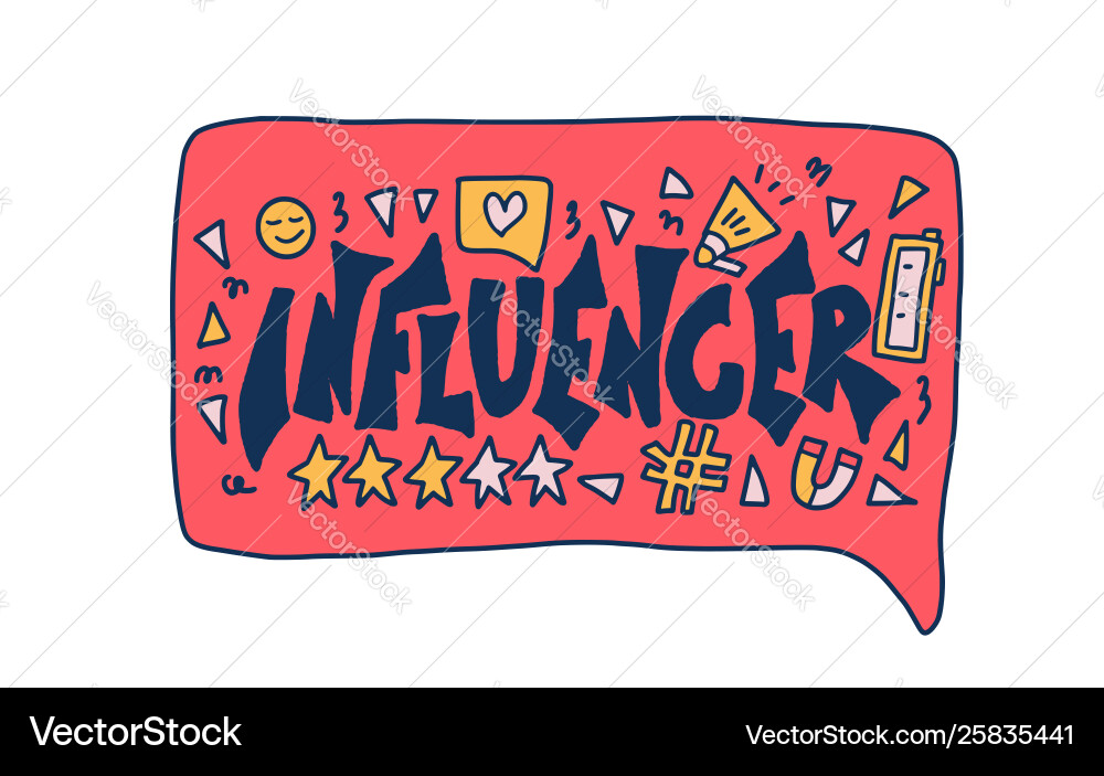 Quote Inspiration Doodle Vector Image