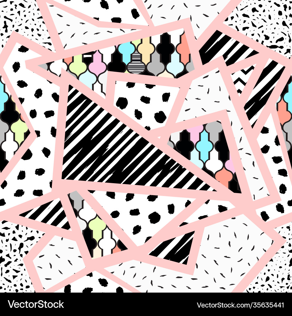 Seamless pattern abstract triangles Vector Image