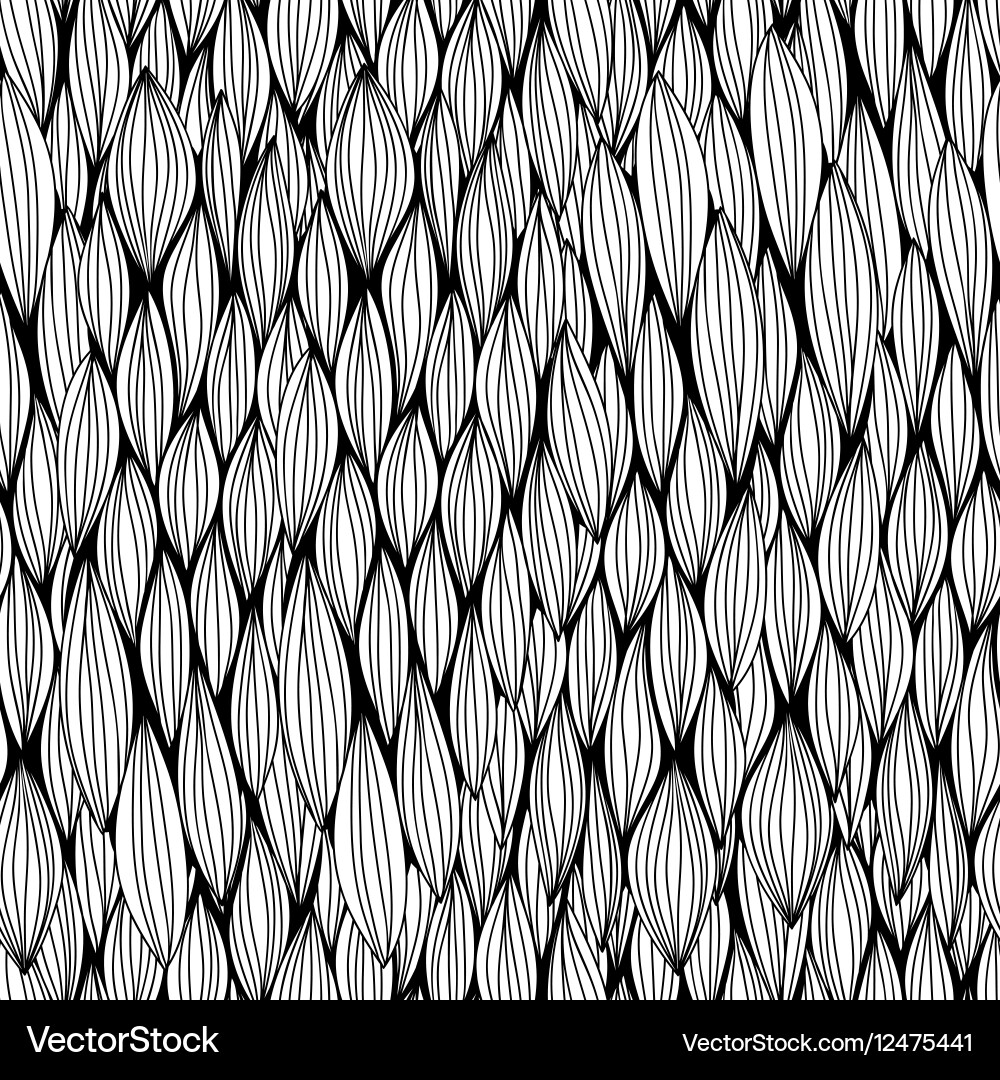Seamless pattern with curvy elements Vector Image