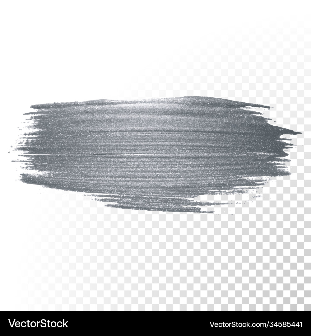 Silber Farbe Pinsel Fleck oder smudge Schlag Silber Farbe Pinsel Fleck oder smudge Schlag vektorbild