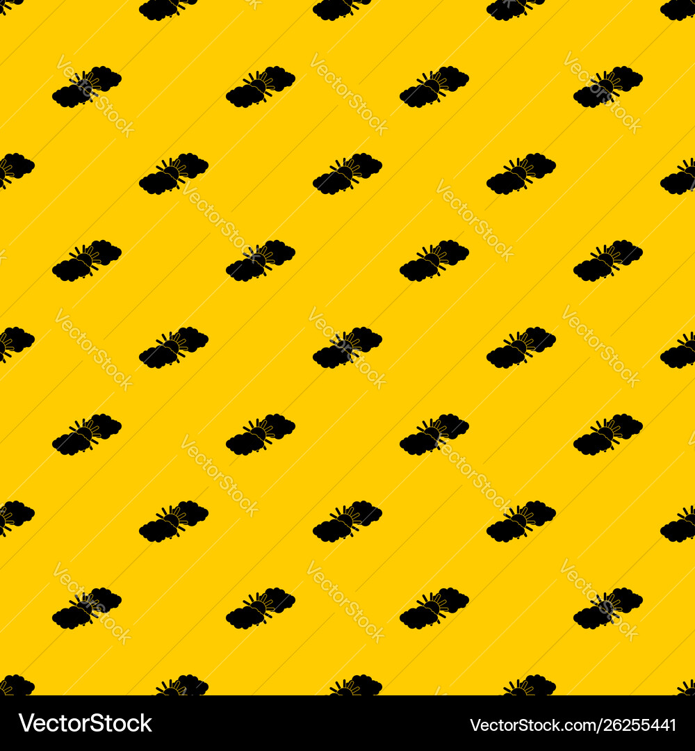 Sun and clouds pattern Sun and clouds pattern vector image