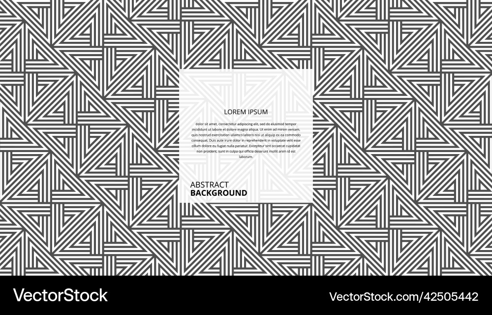 Abstract geometric cross square lines pattern Vector Image