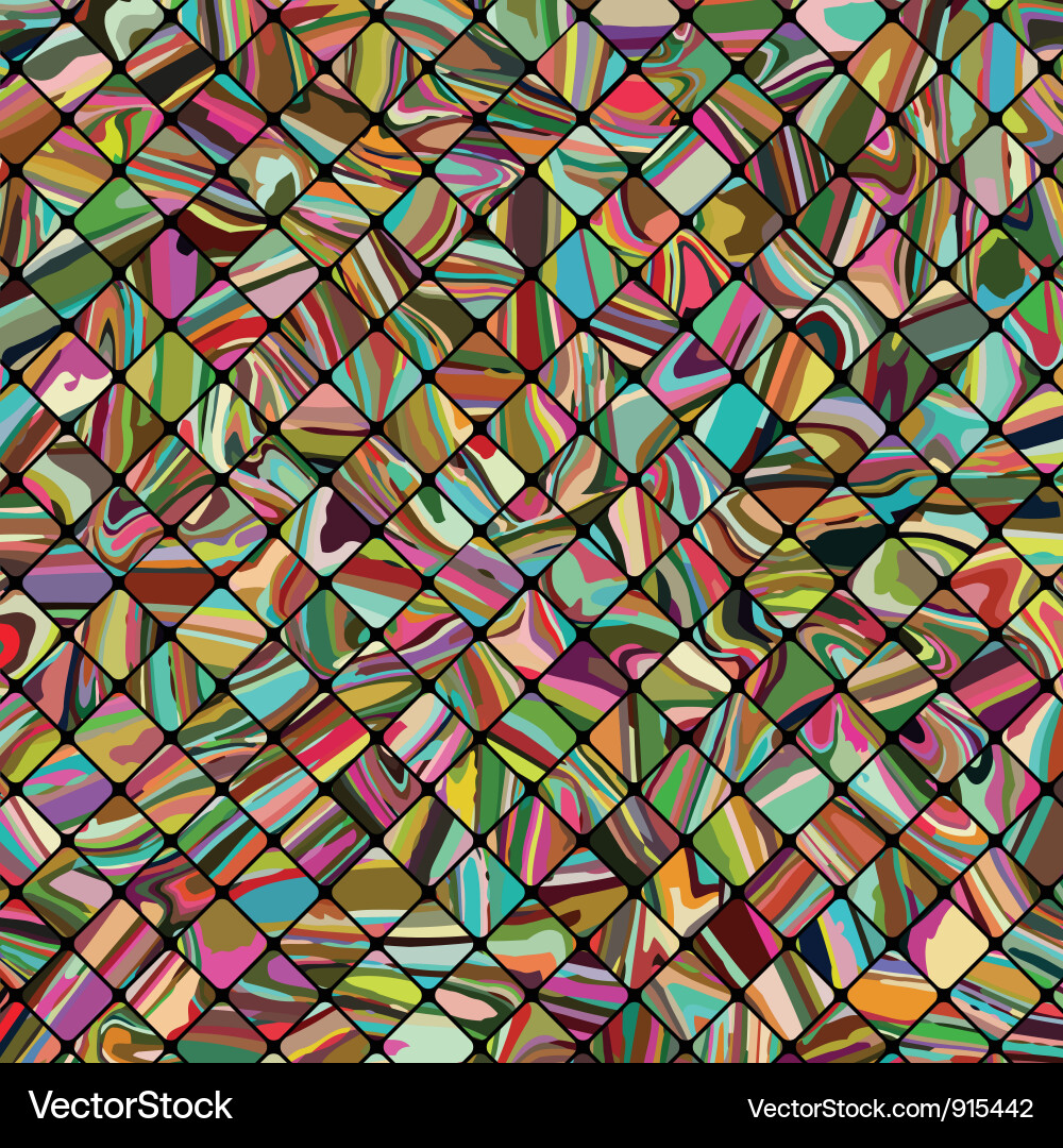 Abstract mosaic pattern background vector image
