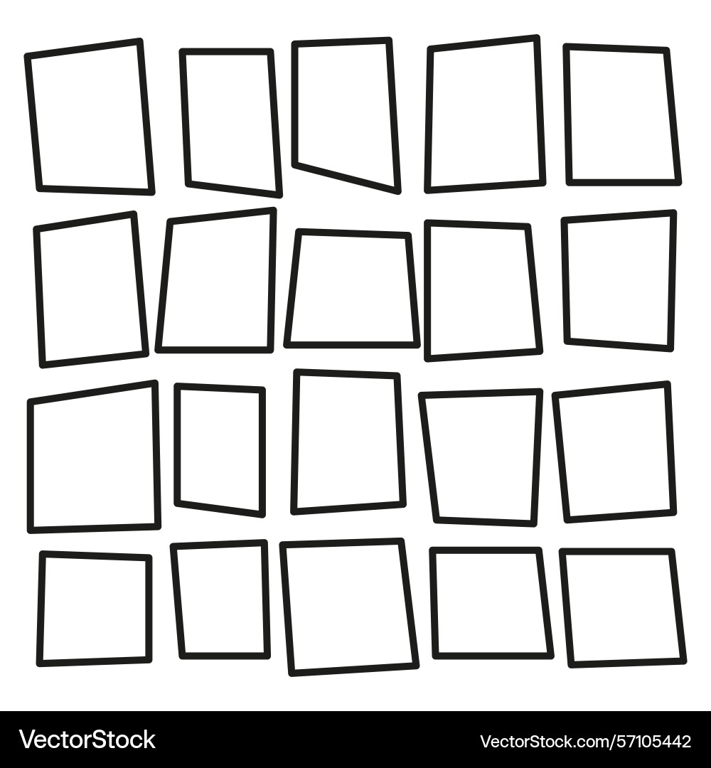Floating square icon abstract grid shape Floating square icon abstract grid shape vector image