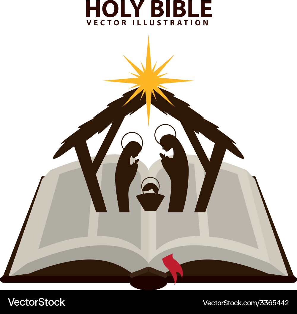 Religious Bible Iconography Vector Image