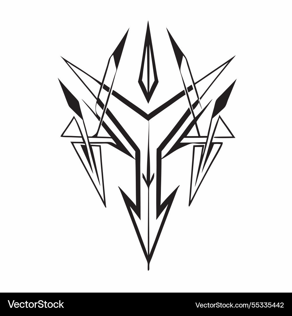 Tribal patterns seamless design with sharp edges Tribal patterns seamless design with sharp edges vector image