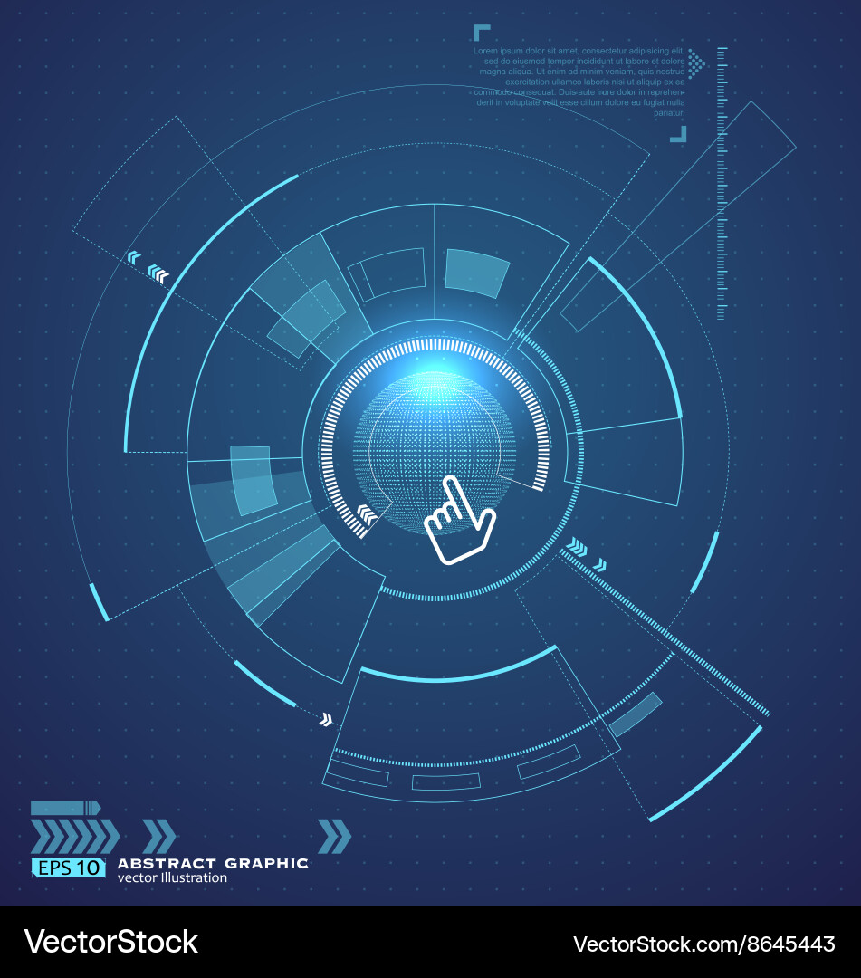 Interface technology the future of user experience Vector Image