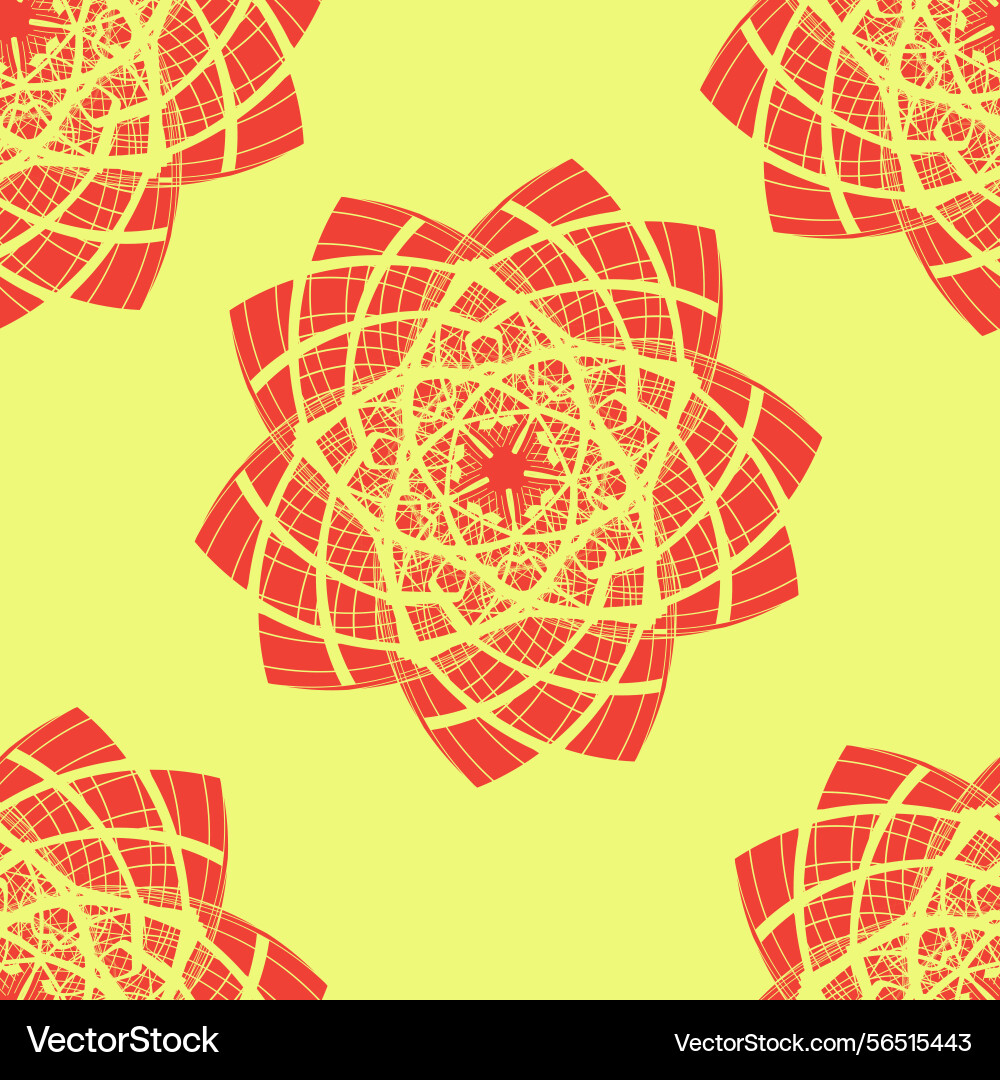 Seamless pattern with lined shape around star Seamless pattern with lined shape around star vector image