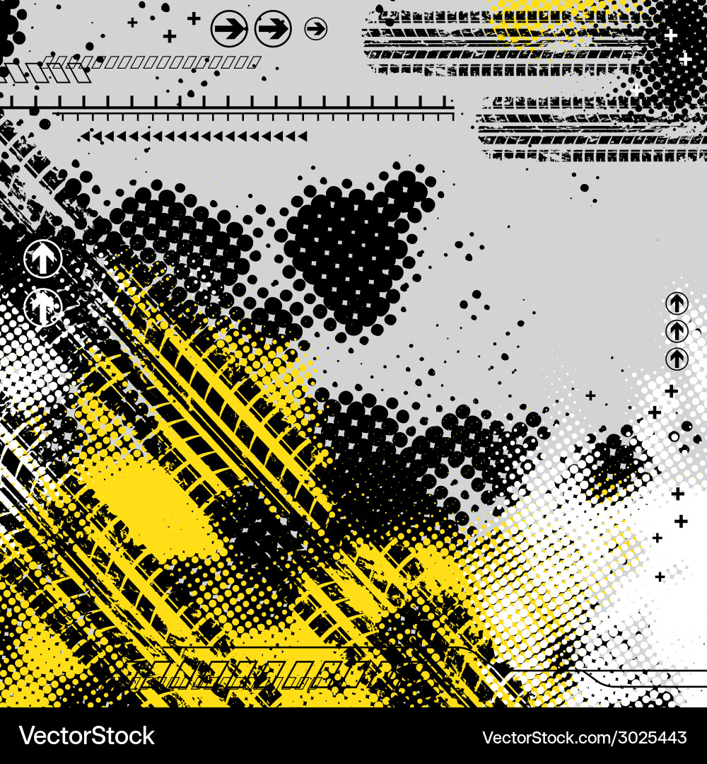 Tire Track Pattern vector image