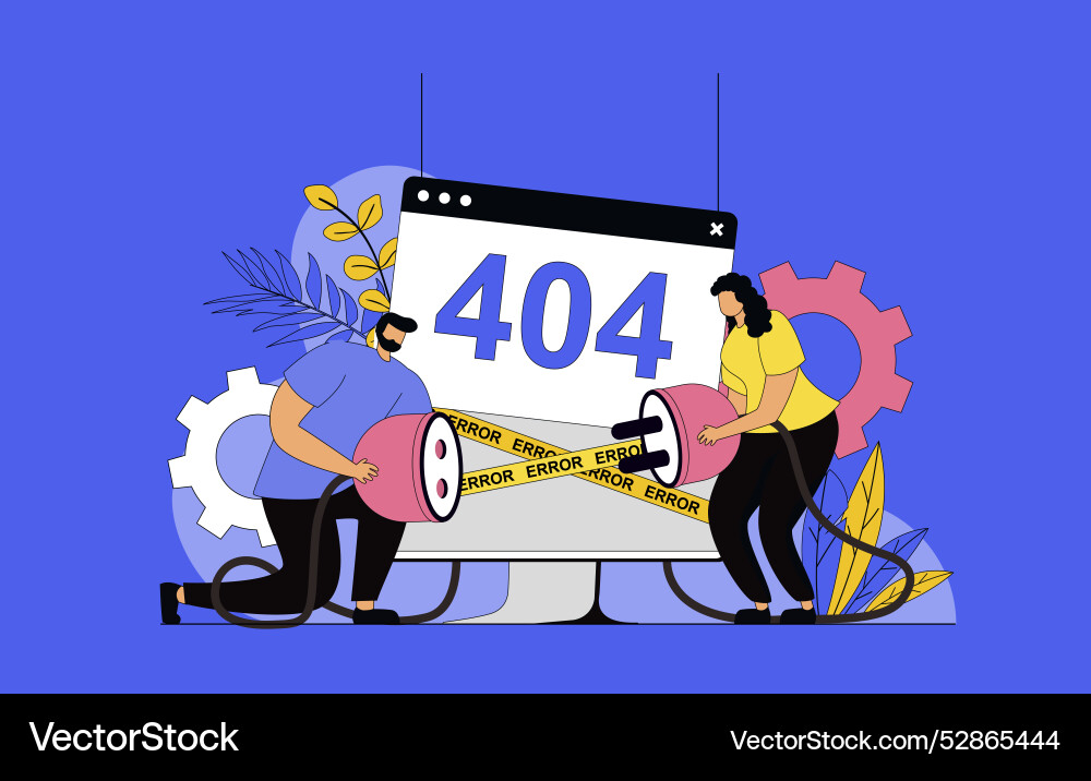 404 Fehlerseitenkonzept mit modernem Flachdesign 404 Fehlerseitenkonzept mit modernem Flachdesign vektorbild