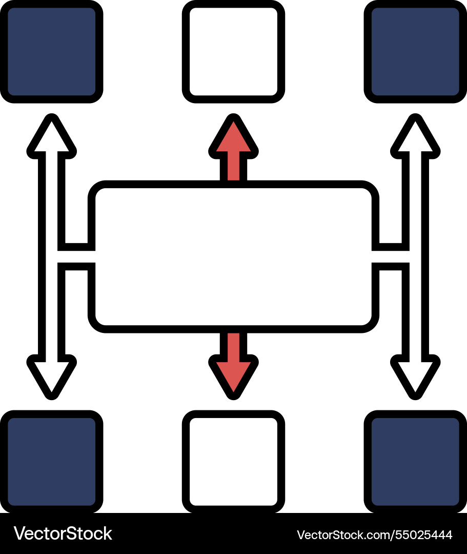 A box with arrow pointing down A box with arrow pointing down vector image