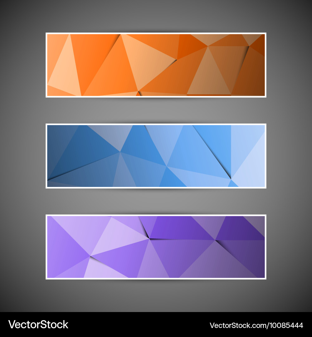 Abstract Triangular Backgrounds Vector Image