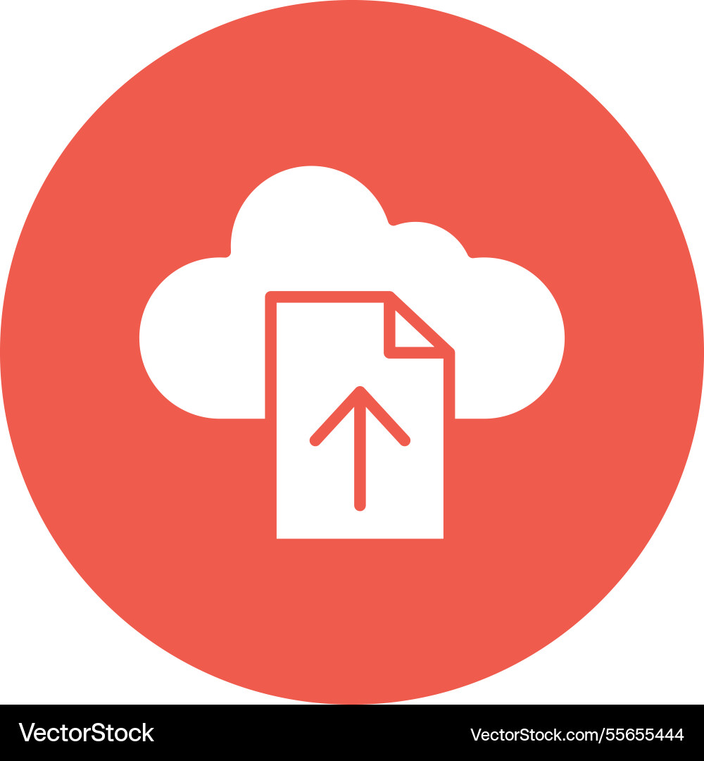 File upload icon design vector image