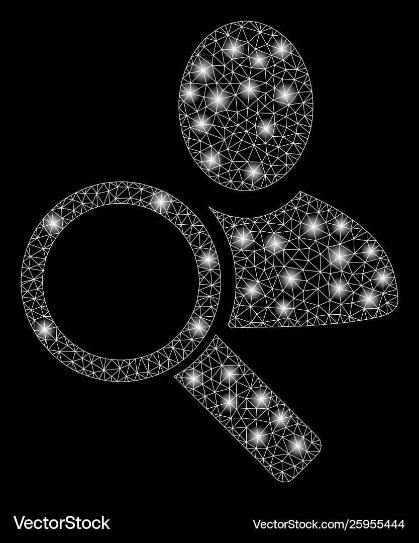 Flare mesh 2d find user with spots Vector Image