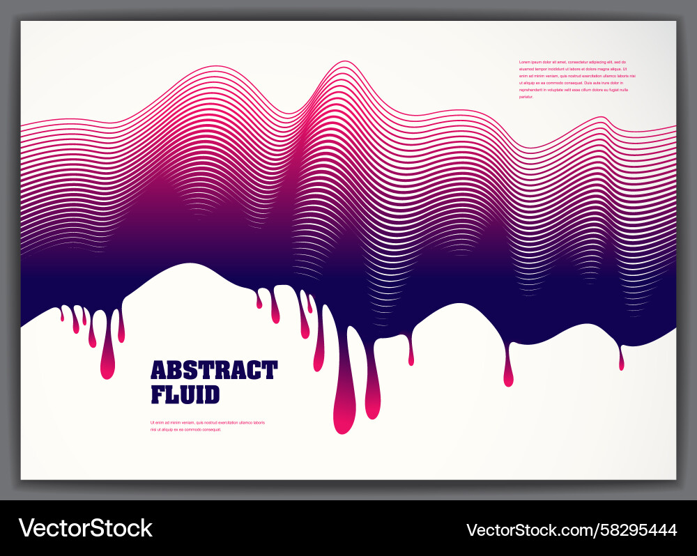 Fluid Drop Abstract Background Vector Image
