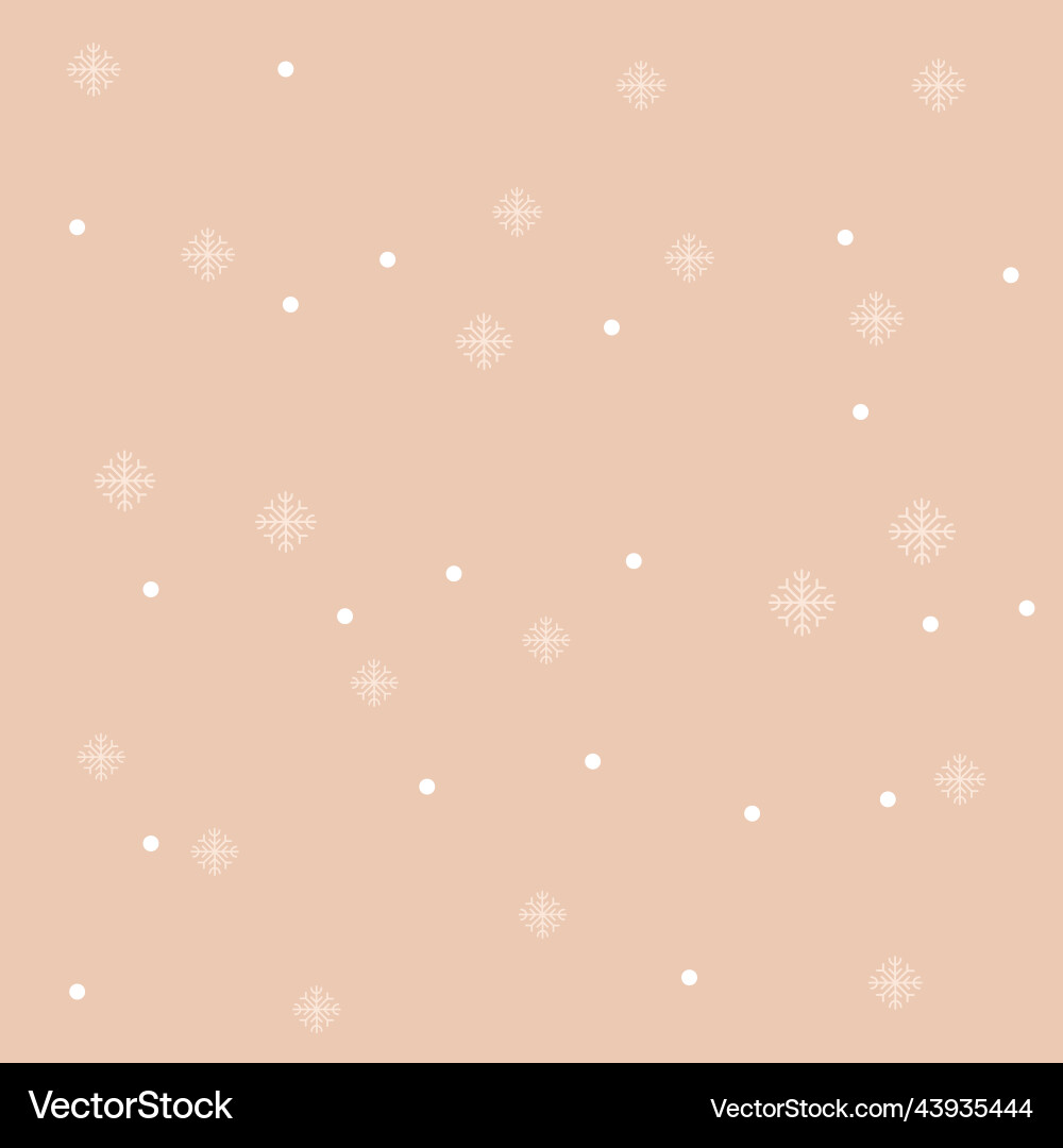 Modern abstract snowflake with dotted background Vector Image