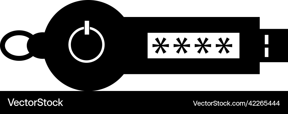 Security Token Icon - RSA Authentication vector image