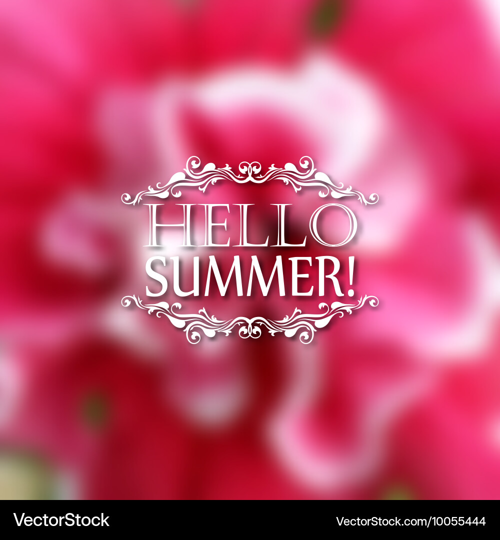 Typographic design with text vector image