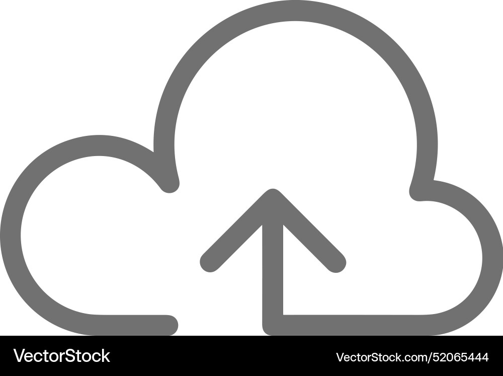 Upload outline icon symbol image Upload outline icon symbol image Vector Image