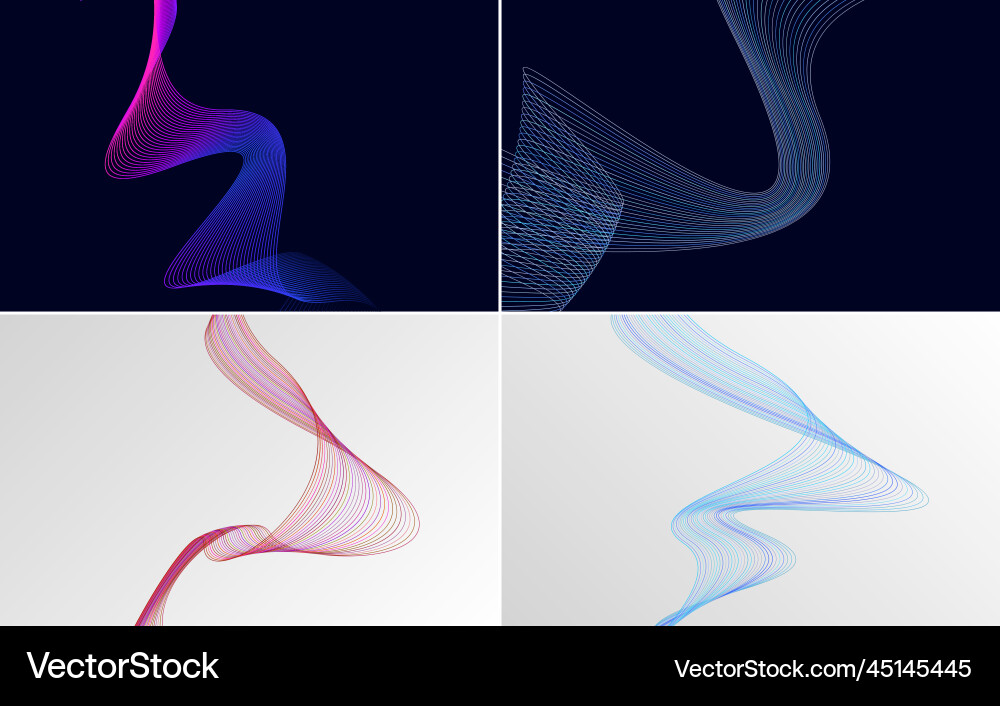 Collection of geometric minimal lines pattern set Collection of geometric minimal lines pattern set Vector Image