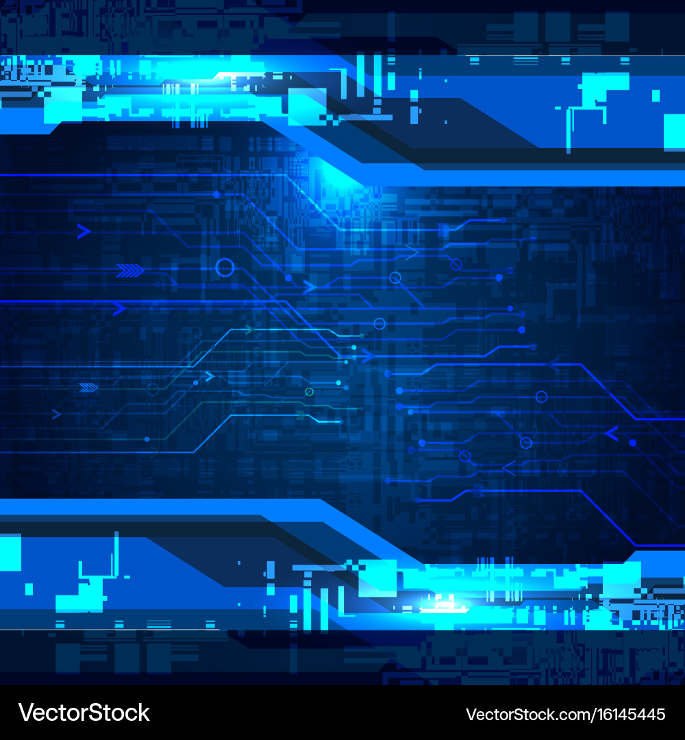 Digital Tech Gradient Background Vector Image