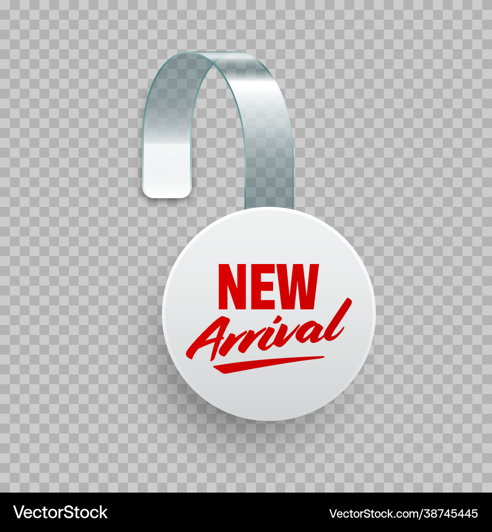 Supermarket promotional wobbler with ad text Supermarket promotional wobbler with ad text vector image