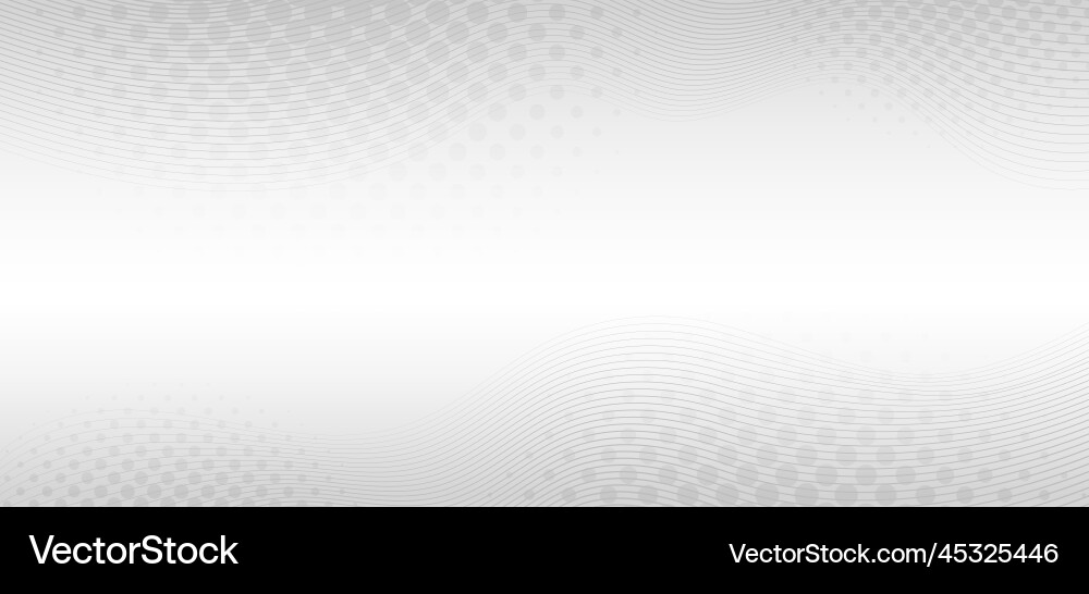 Abstract gradient white template design of wide Vector Image