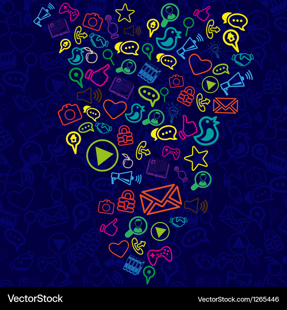 Background of universal web icons vector image