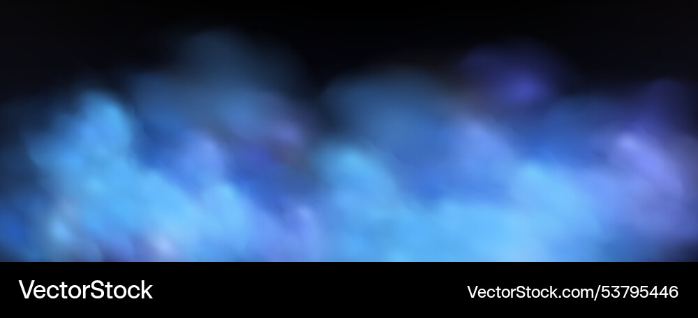 Black background with gray blue clouds creating Black background with gray blue clouds creating Vector Image