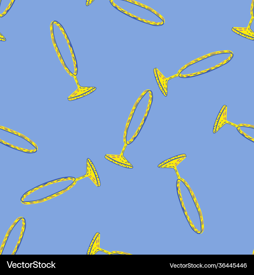 Bright seamless random pattern with yellow Vector Image