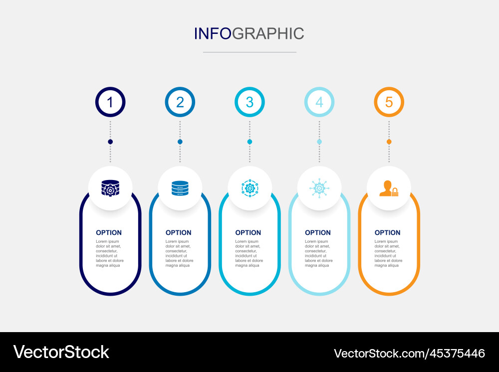 Dms data system management privacy icons Vector Image