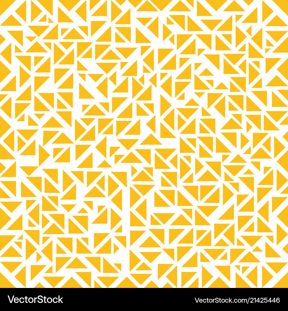 Dynamic Yellow Triangle Pattern vector image
