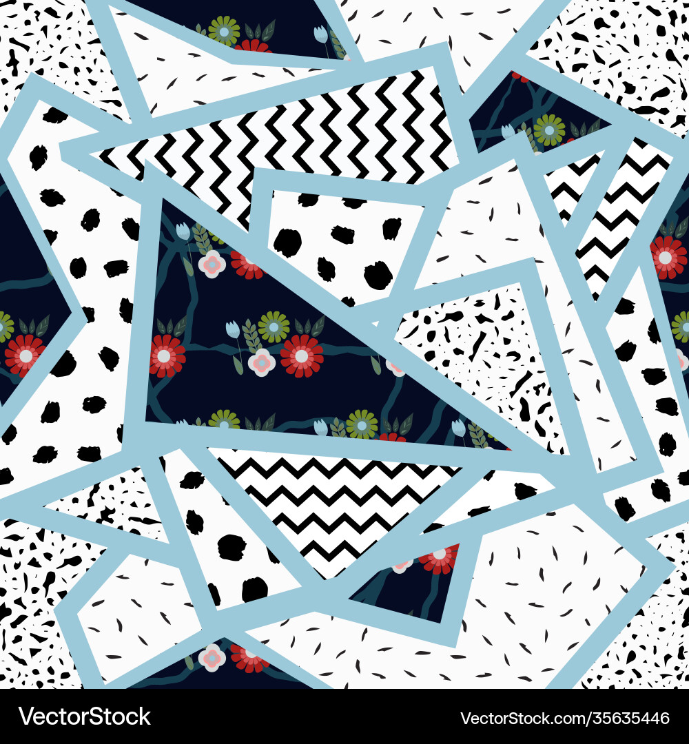 Seamless pattern abstract triangles Vector Image