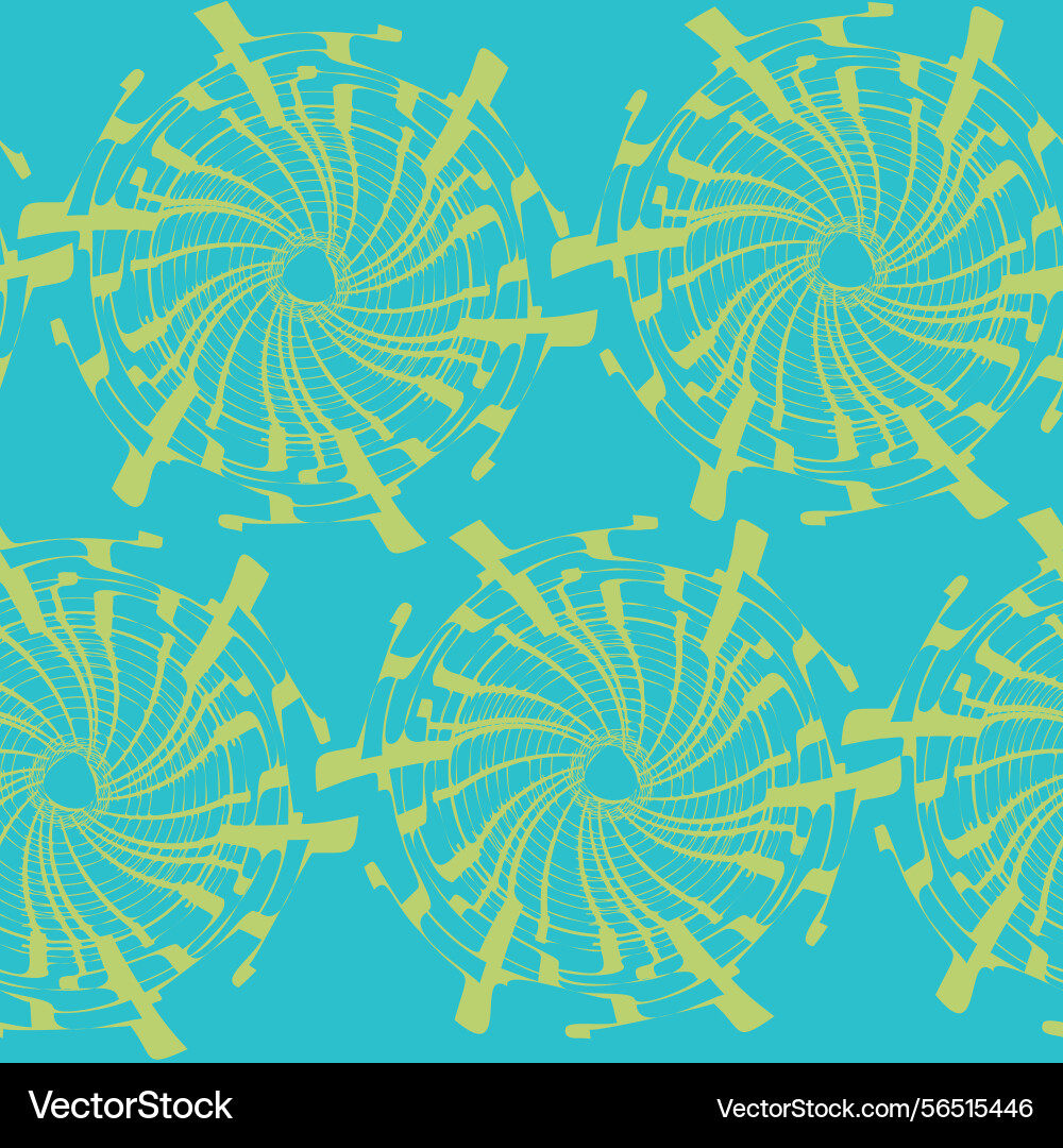 Seamless pattern with repeating vortex design vector image
