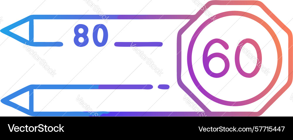 Data analysis numerical chart with pencil design Vector Image