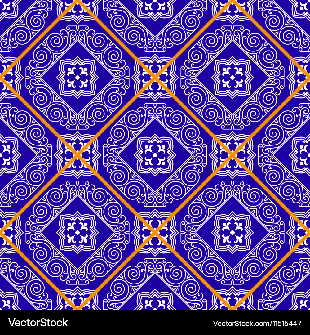Seamless pattern from tiles Vector Image