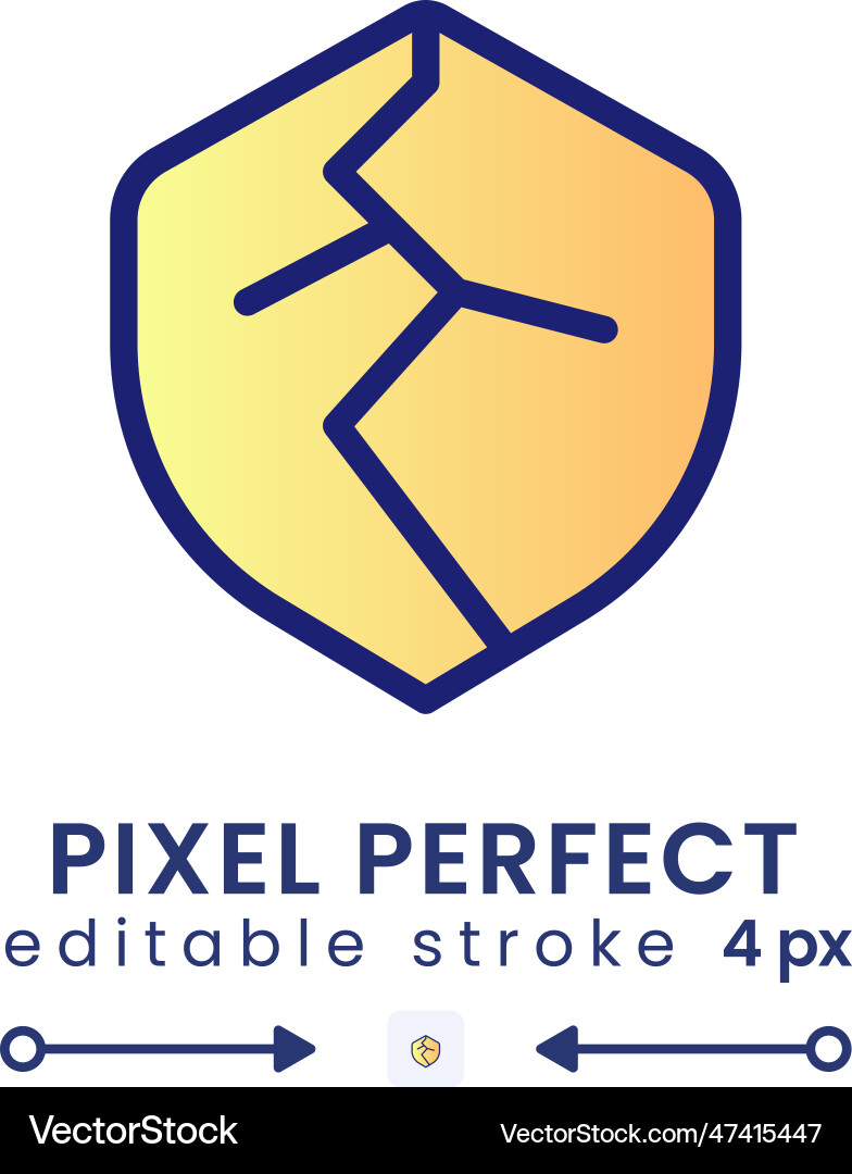 Security weaknesses gradient fill desktop icon Security weaknesses gradient fill desktop icon Vector Image