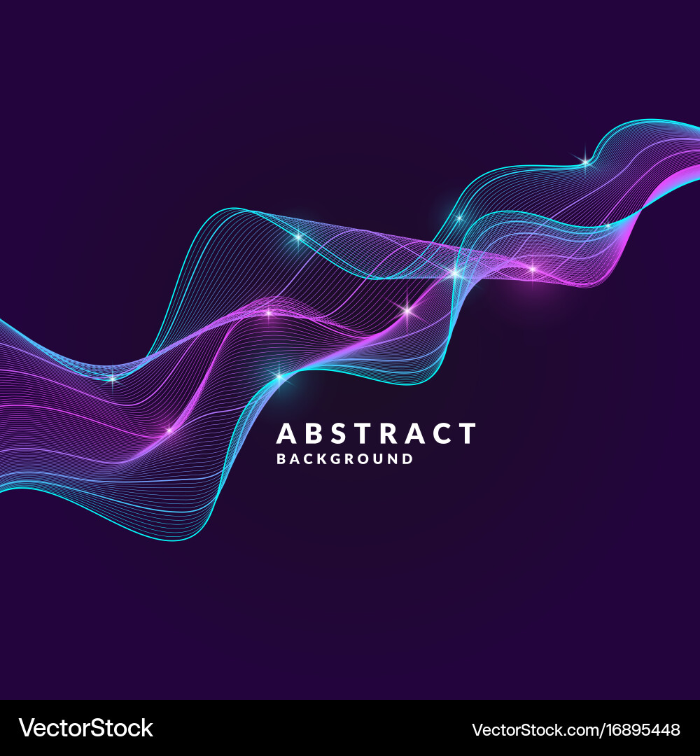 Abstract Dynamic Waves Background vector image