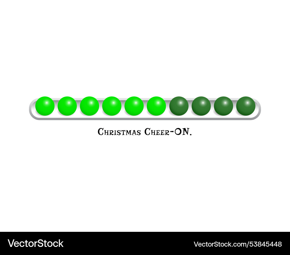 Christmas loading web progress bar in ball toy Christmas loading web progress bar in ball toy Vector Image