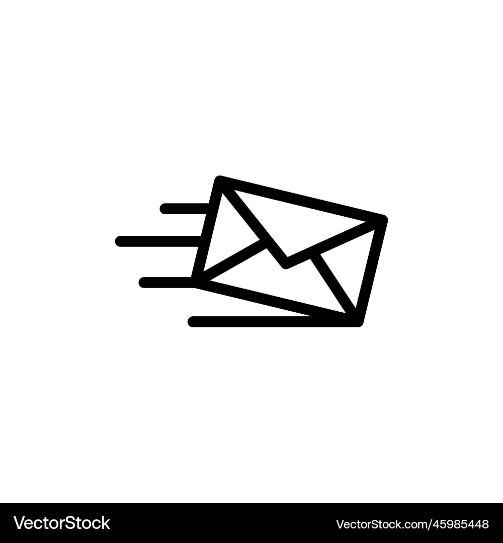 Isolated Mail Icon - Sending Message vector image