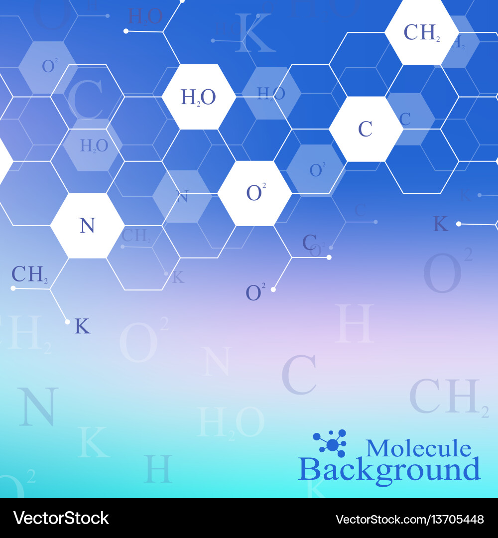 Scientific hexagonal chemistry pattern structure Scientific hexagonal chemistry pattern structure vector image