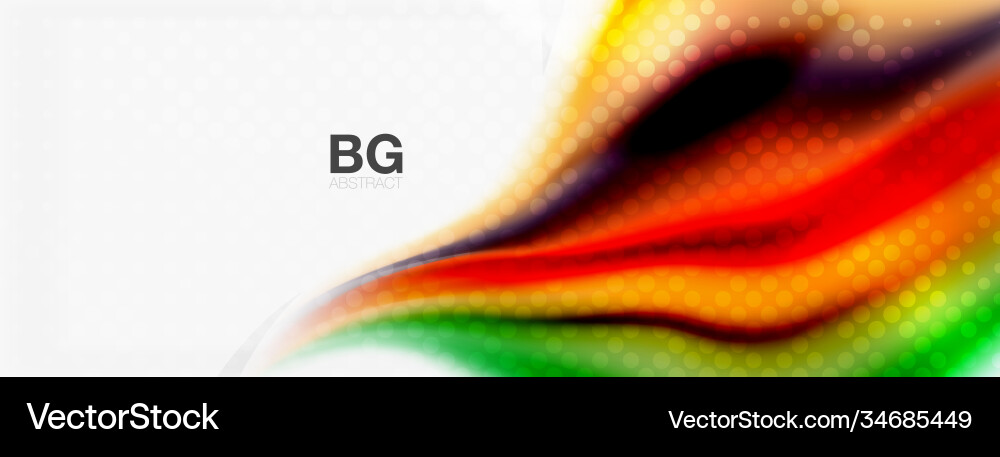 Abstract background smooth flowing lines blurred Vector Image