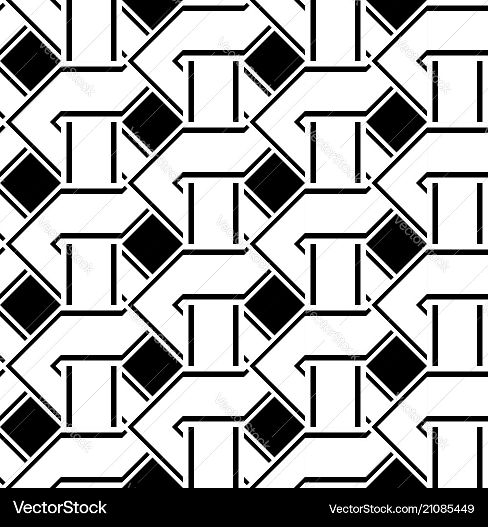 Design seamless monochrome zigzag pattern Vector Image