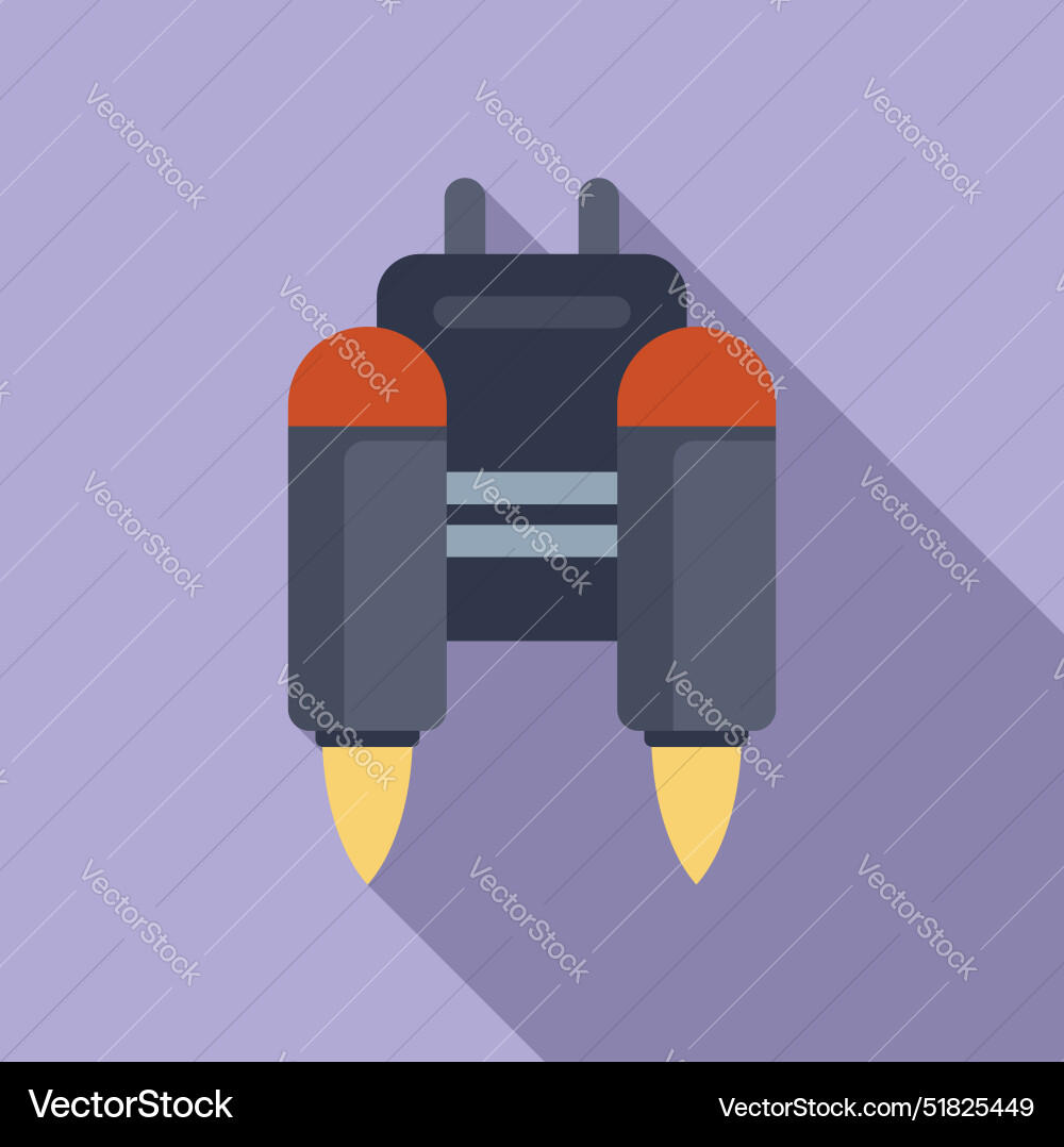 Jetpack generating thrust for future flight Jetpack generating thrust for future flight Vector Image