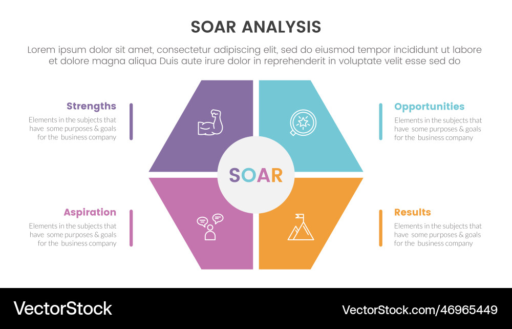 S.O.A.R. Analysis Framework vector image